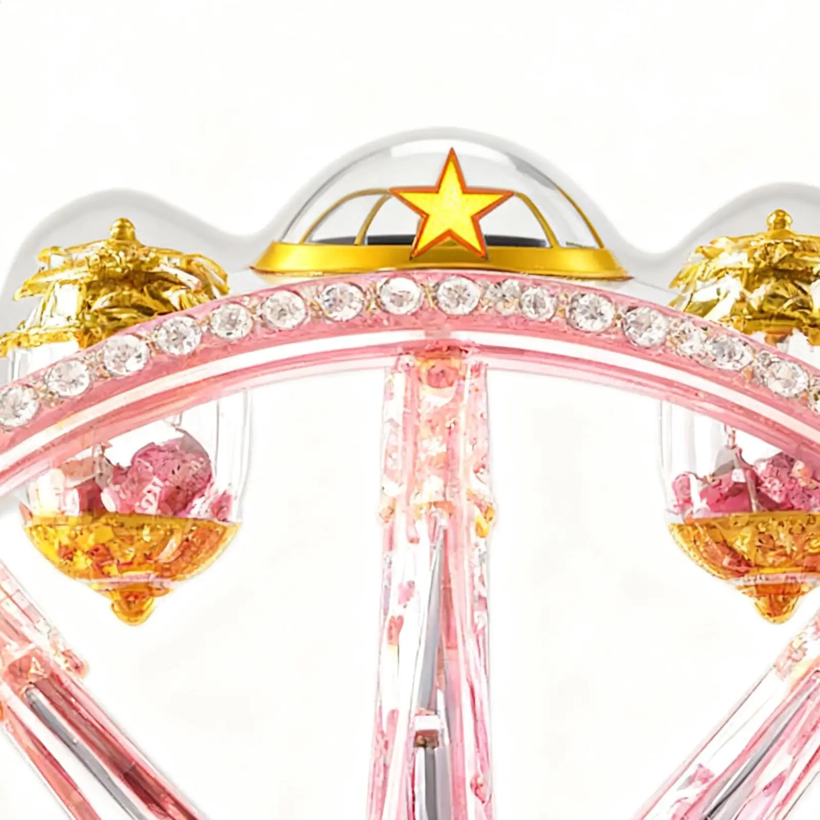 Christmas Table Centerpieces 2D Ferris Wheel Centerpieces Rotating Base Christmas Decorations For Table With Tree Design For
