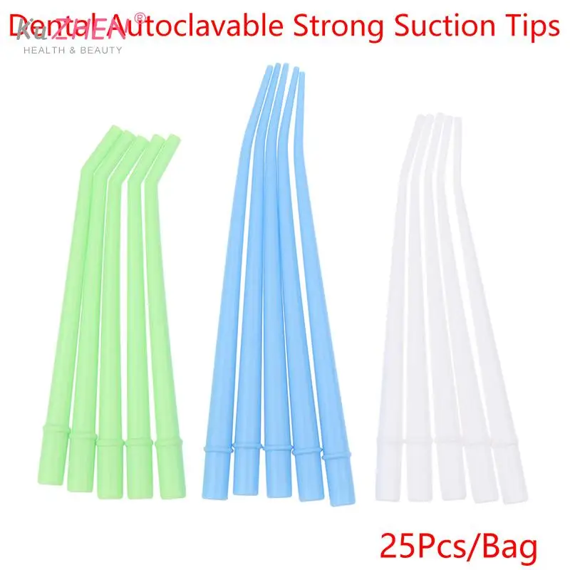 

25pcs Disposable Dental Saliva Ejector Surgical Suction Tips Long Slim Type Dentistry Clinic Strong Suction Tube Dentist Tools