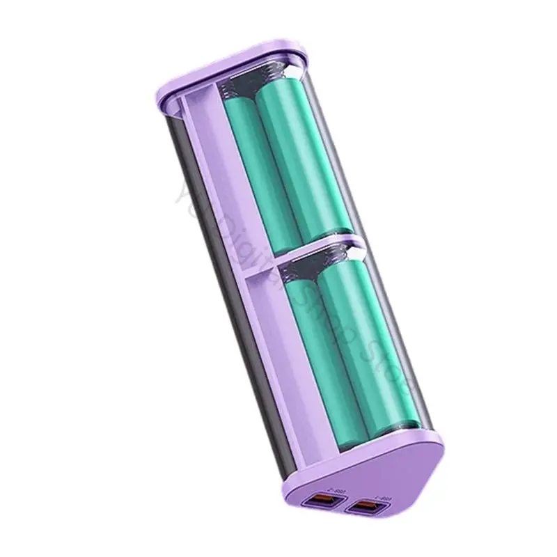 96BA Transparent Battery Holder Case Digital Dispaly for 6pcs 18650 Powerbank Build