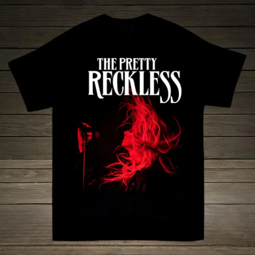 Camiseta Temática Pretty Reckless - Presente para Fãs! Camiseta unissex de algodão puro Harajuku Streetwear
