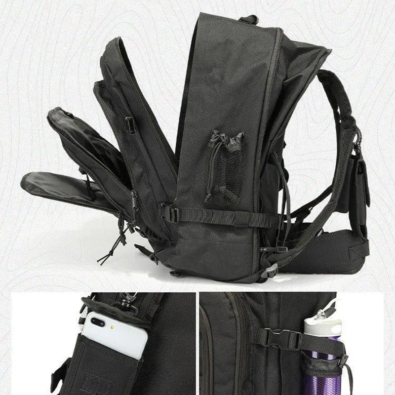 Imagem -05 - Mochila Tática de Nylon Multifuncional Impermeável Bolsa de Grande Capacidade para Homens fã do Exército Caminhadas Camping Caça Novo 1000d