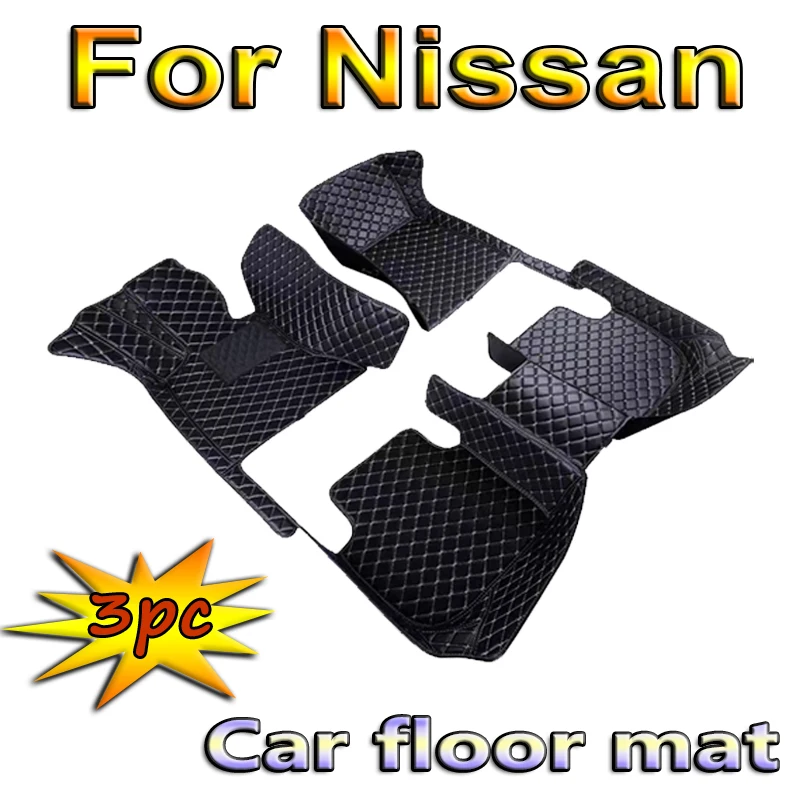 

Leather Car Floor Mats For Nissan Pathfinder Altima Rogue Note Navara Tiida Leaf Versa Car Accessories