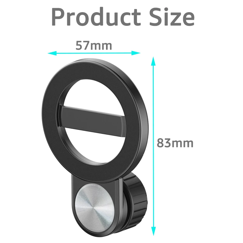 Magnetische Halterung Magnetfuß 17mm Kugelkopf-Loch Kompatibel mit iPhone 16 17 für MagSafe Magnet Auto-Handyhalterung Zubehör – Detail 4