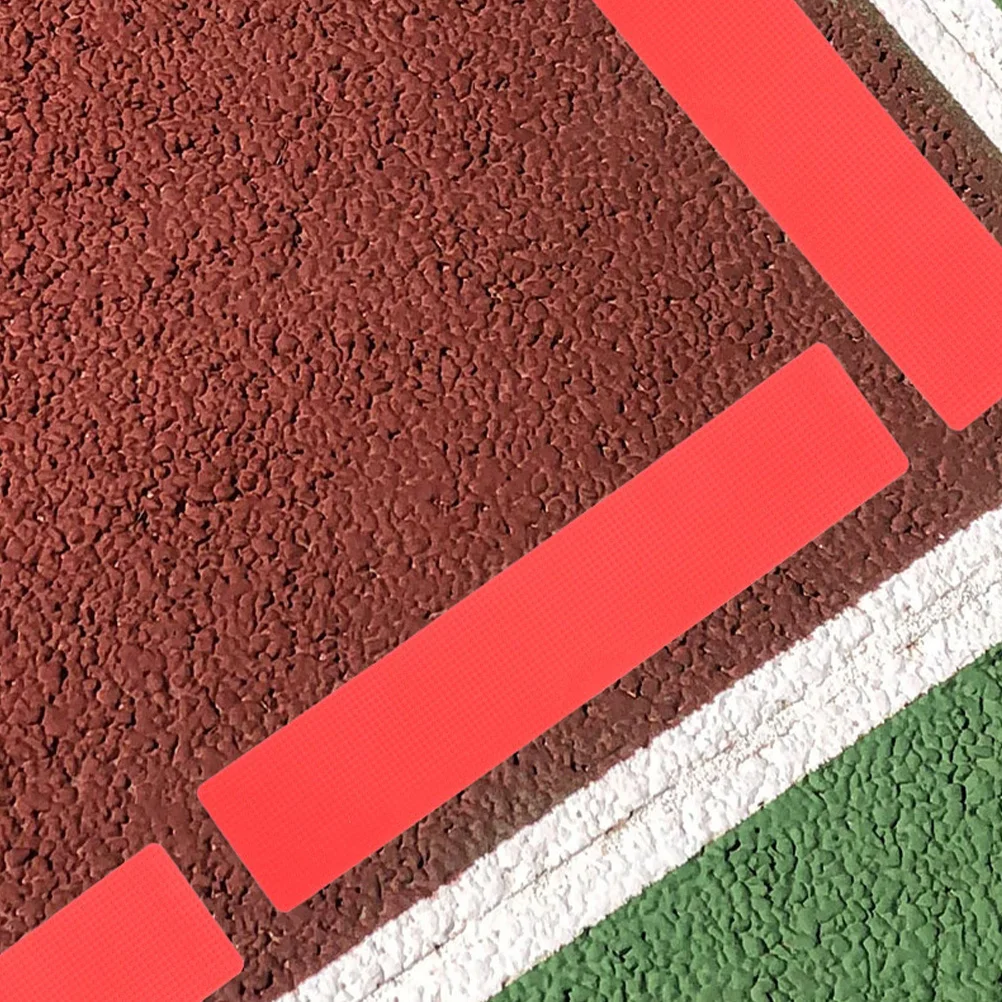 

6Pcs PVC Spot Markers Flat Rectangular Waterproof Court Boundary Markers Sports Training Ground Line Marking Equipment