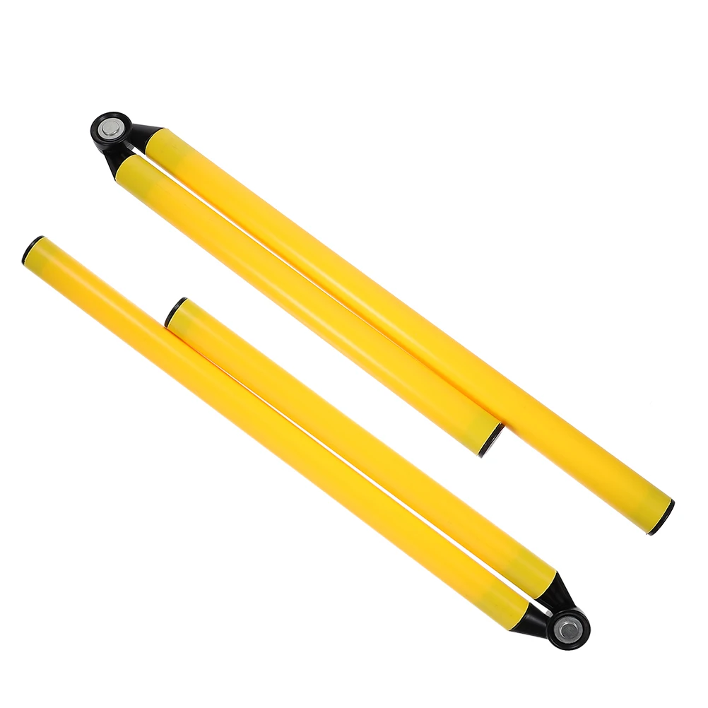 

2pcs Foldable Training Poles 2 Sections Yellow ABS Metal Soccer Agility Drills Basketball Sign Barrels Sports Equipment Football