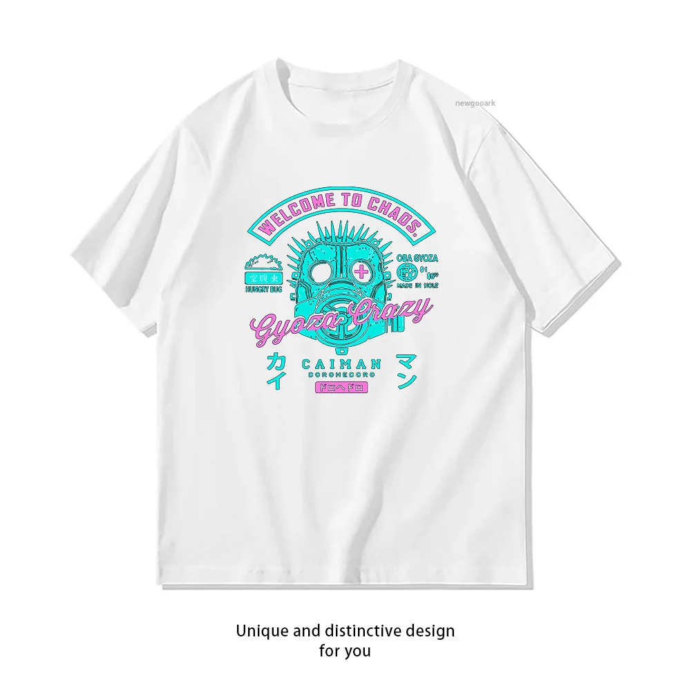 Dorohedoro Caiman Welcome to Chaos shirt woman man Casual cotton printed t shirts Adult streetwear camisetas tops tee
