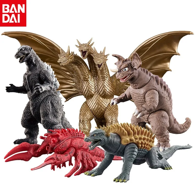 

Genuine BANDAI Monster Series Godzilla Burning Godzilla King Ghidorah Anime Action Figures Collect Model Toys Gifts for Chlid