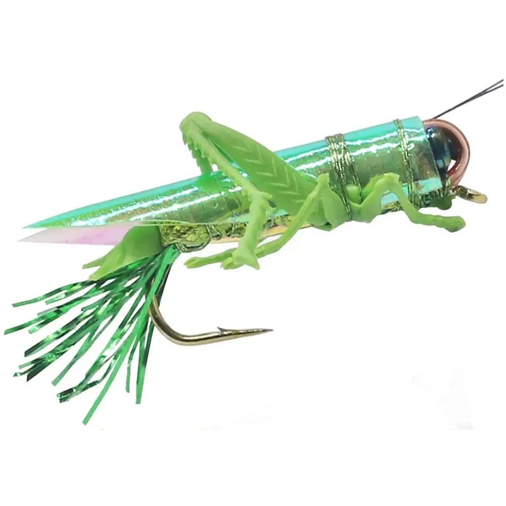 Bass Lure Insect Fishing Lures Fishing Tackle 2# 6# 2/0# Grasshopper Fishing Bait Squid Road Simulation Hard Artificial Baits