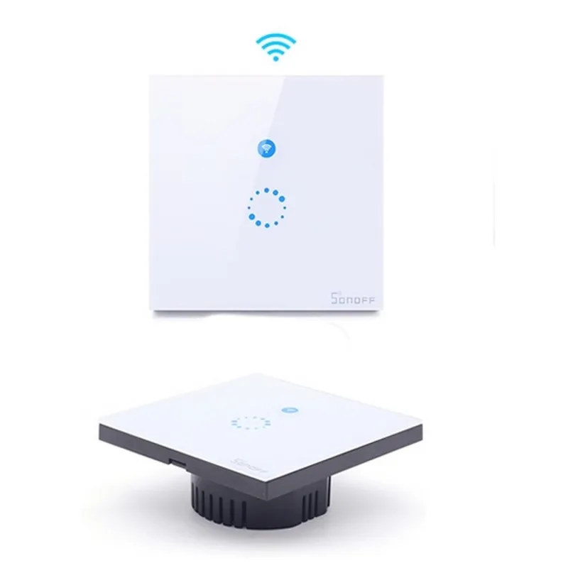 Tactile Wireless Switch Via Wifi Basic For Home Automation Compatible Amazon Echo, Google Home SONOFF