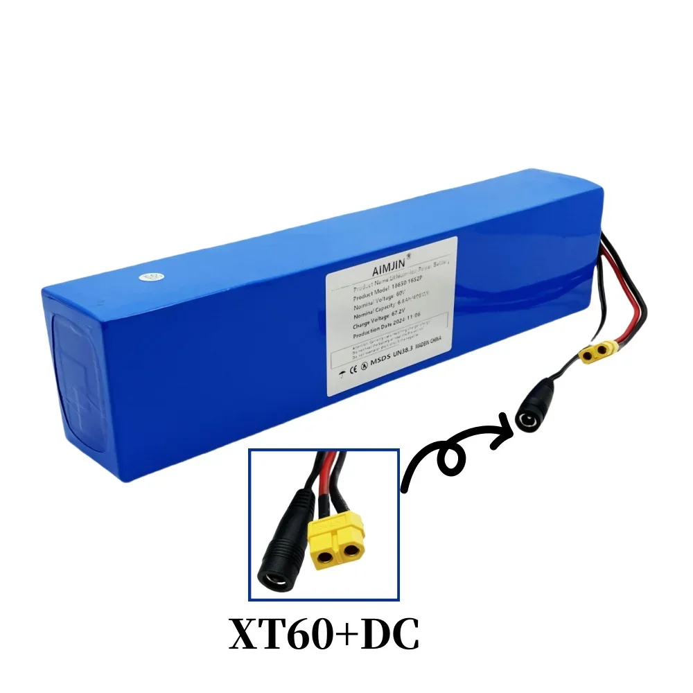 18650 60V 6800mAh 16s2p Battery Pack is suitable for electric scooter refitting mountain bike Replace battery,with BMS