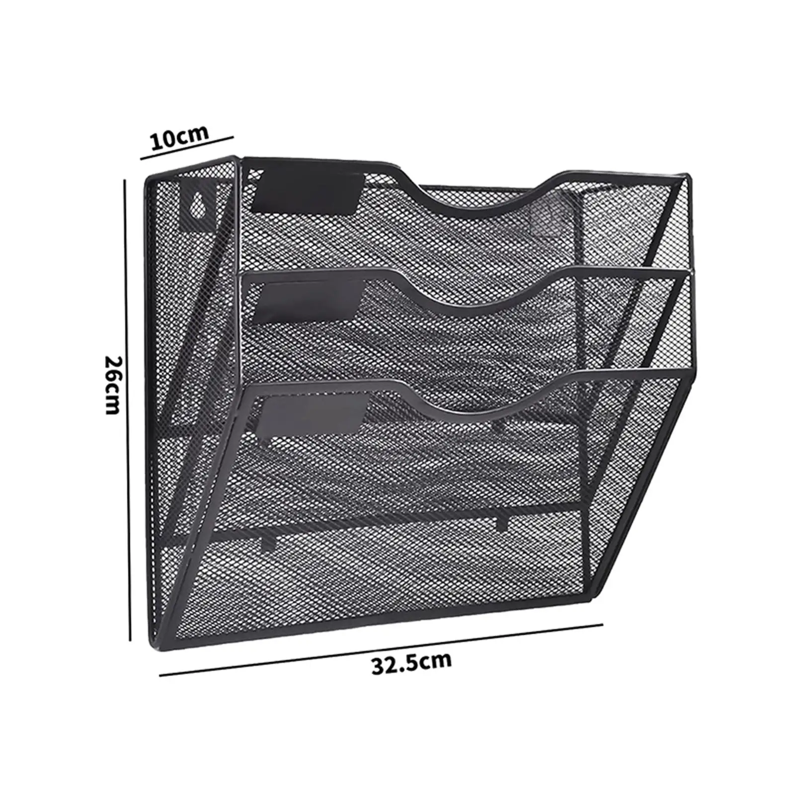 Imagem -05 - Rack de Revistas de Parede Display Rack Mesh File Holder Organizador Estante para a4 Informações Papel Escola Escritório Casa Camadas