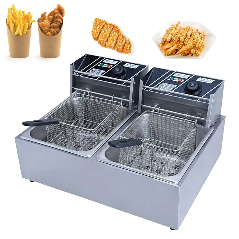 Commercial Deep Fryers 6L Electric Countertop Deep Fryer