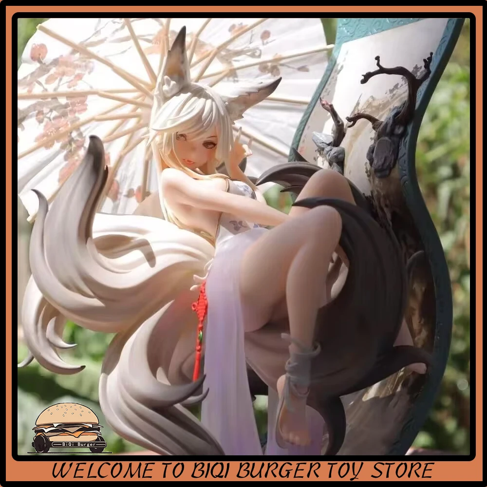 

Original Animester Moli Anime Figure 1/7 Nine Tailed Fox Girl Moli Action Figurine Painting Fox Collection China Style Model Toy