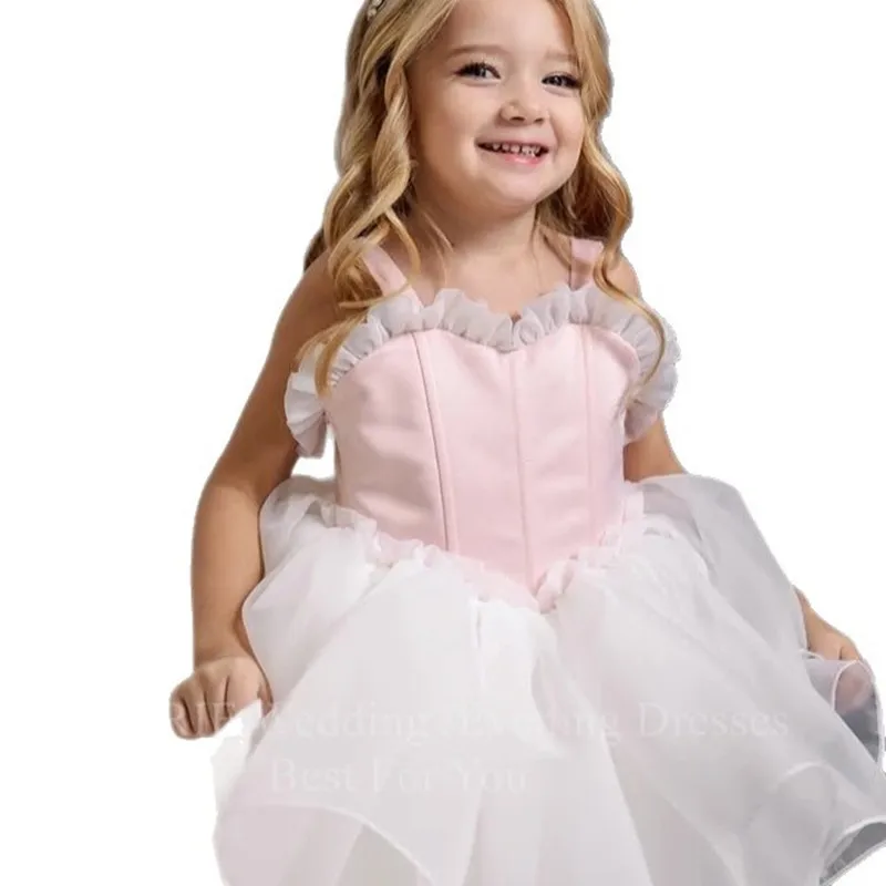 

New Children Cute Birthday Party Princess Ball Gown Girls Elegant Wedding Dress g533