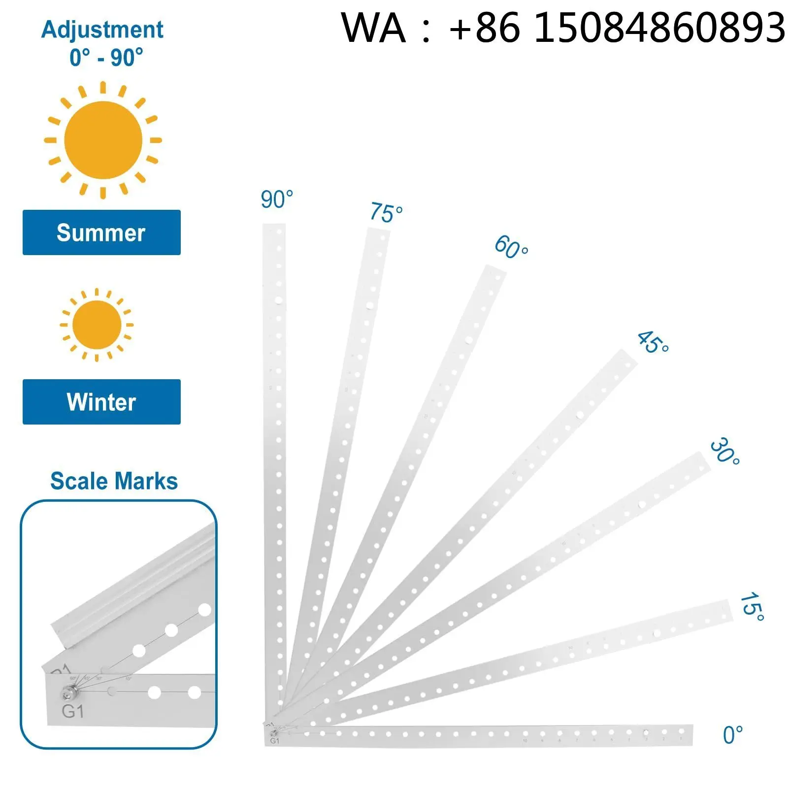 Flat Roof Triangle Solar Racking Bracket, Aluminum PV Accessories, Universal Solar Energy Hardware Parts for Residential Flat Ro