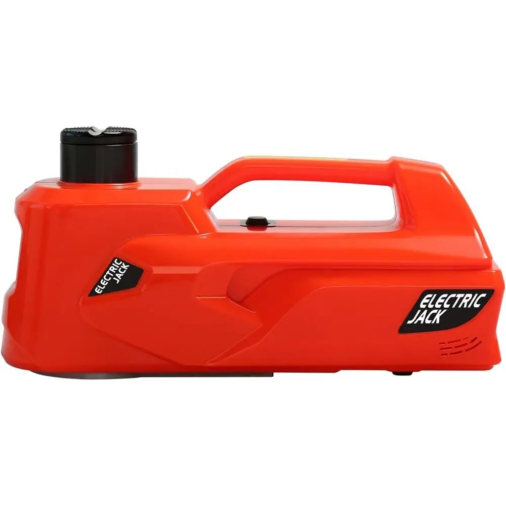 

Оранжевый электрический домкрат на 5 тонн, диапазон подъема 155-530 мм, инструмент для экстренного ремонта автомобилей и внедорожников
