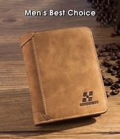 Men Wallets Fashion Men's Short Wallet Casual Large-Capacity Wallet Multi-card Pocket Wallet PU Soft Leather Male Vintage Purse