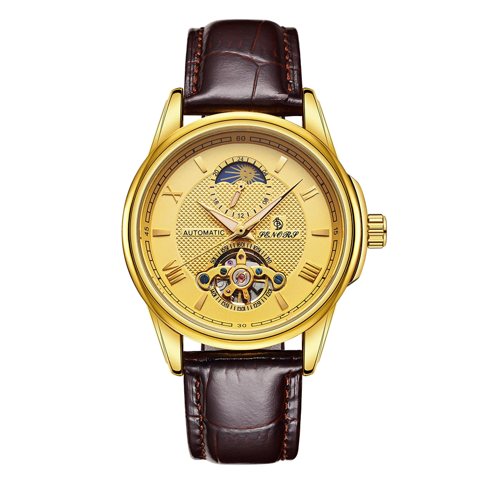Luxury Men's Watch Fashion Design Stainless Steel Strap Mechanical Watch Sports Waterproof Men's Watch Automatic