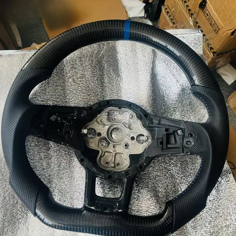 

Carbon Fiber Steering Wheel For Volkswagen Golf 7 7.5 GTI GTD GTE R 2013-2020 Polo GTI Tiguan Passat Steering Wheel