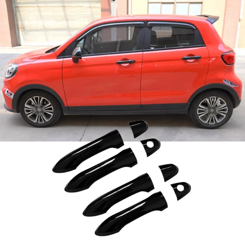 Black Door Outer Handle Decorative Sticker for LEAPMOTOR T03 Door Bowl Handle Changed Style Scratch proof Auto Accessories