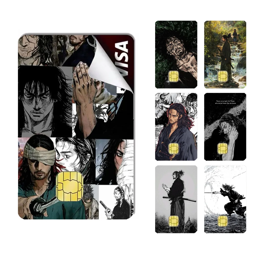 

Miyamoto Musashi V-Vagabond manga Stickers Credit Card Visa Debit Bank Charge Card Bus Metro Waterproof Sticker Decal Decoration
