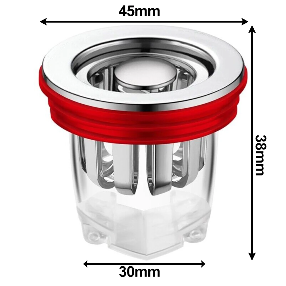 Sewer Deodorant Floor Drain Core Kitchen Water Drain Filter Floor Strainer Plug Trap Sink Anti Odor Pest Prevention Deodorant