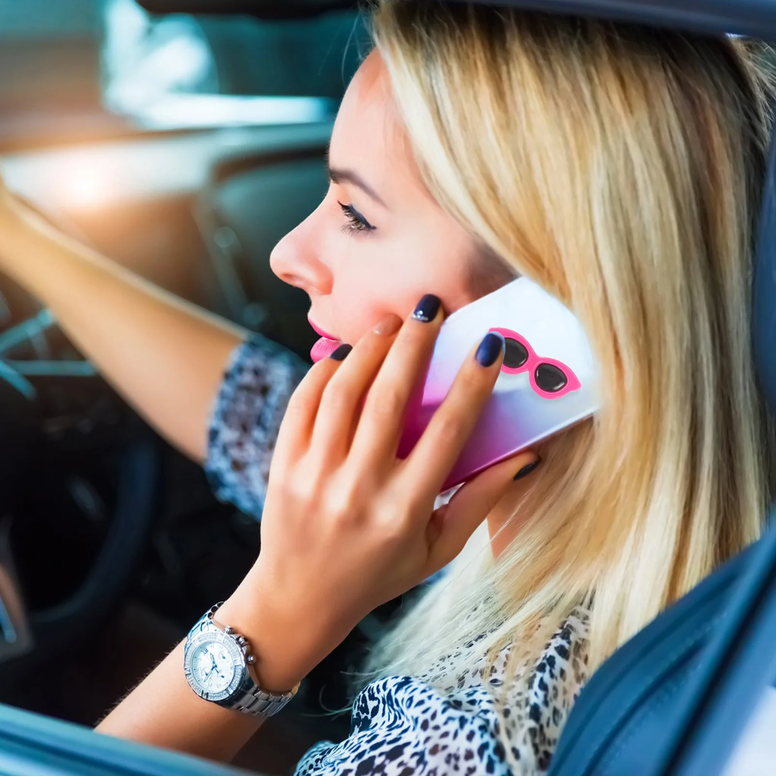 

50pcs Glasses Shape Resin Charms For Diy Phone Case Decoration Jewelry Making Hairpin Wedding Bouquet Craft Accessories Handmade