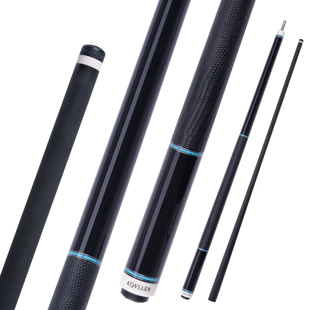 

KONLLEN Pool Cue with 11.8/12.5mm Tip Professional pool cues Carbon Fiber Shaft Real Inlay billar for Billiard Cue