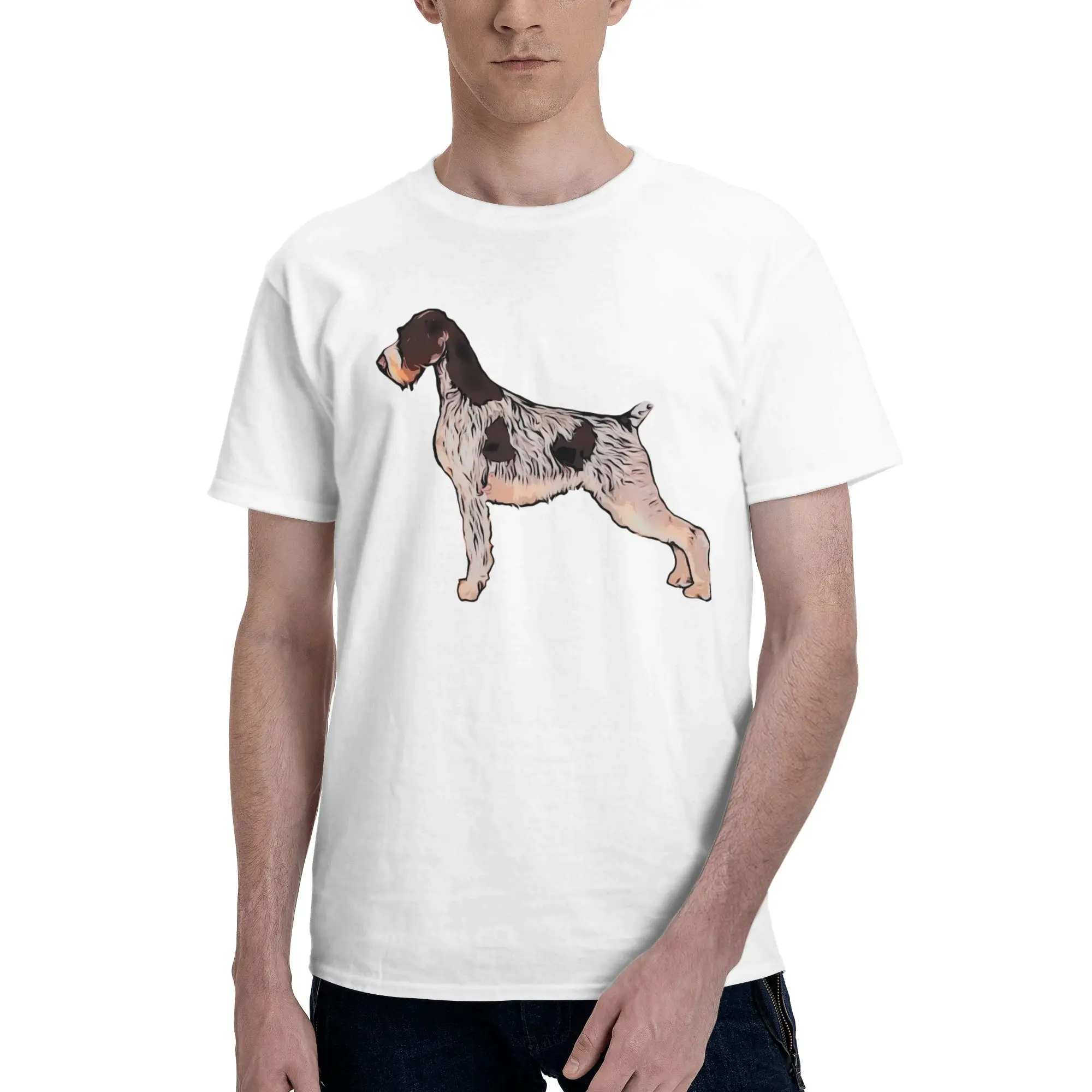 German Wirehaired Pointer Deutsch Drahthaar Slim Fit Reversible T-shirt Sweet Girl Girlish Feeling Women's T-shirts