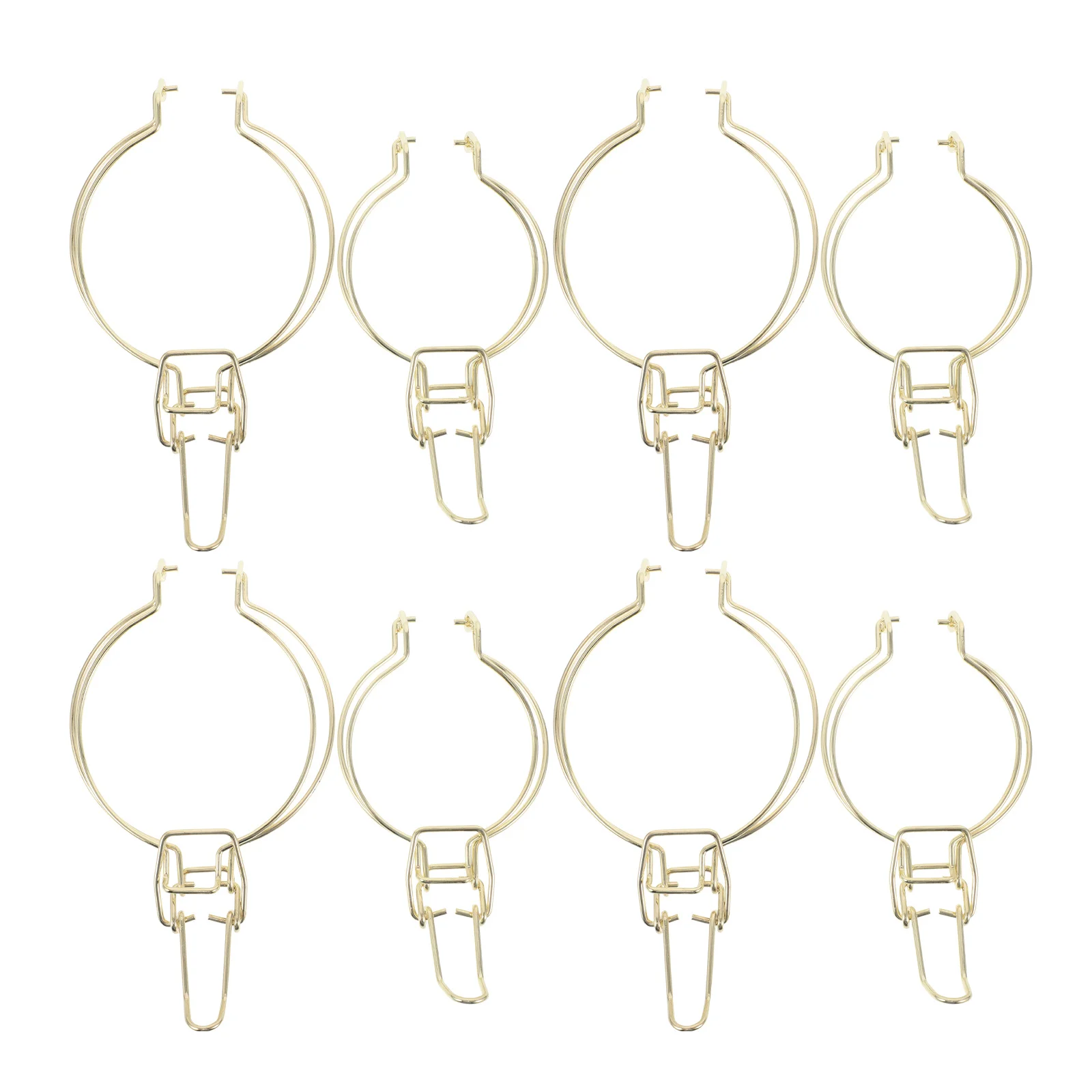 

8pcs Glass Storage Jar Wire Clamps Stainless Steel Airtight Seal Replacement For Canning Jars Wide Mouth Mason Jar Accessories