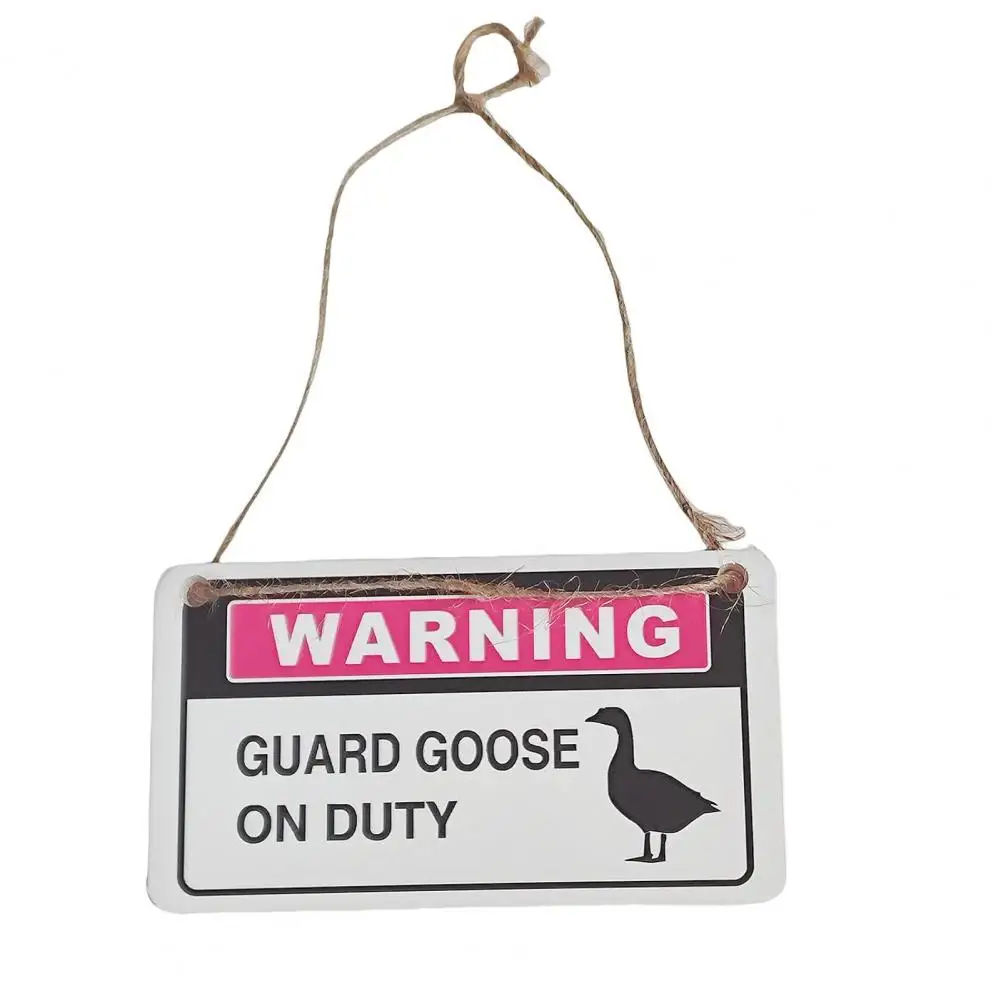 Goose Decorative Sign Halloween Porch Goose Sign Weather-proof Outdoor Garden Patio Yard Goose Statue Halloween for Porch