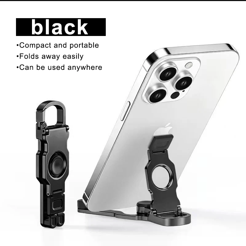 Portable Fidget Spinner Phone Stand for 360 Rotatable,Foldable Keychain Stand for Phone And Tablet,for Home And Travel