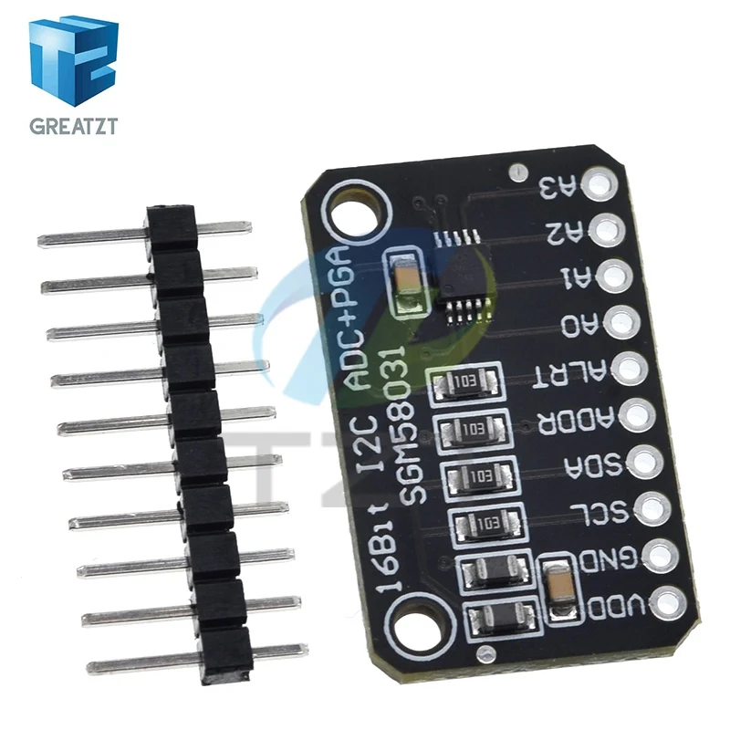 SGM58031 Development Board 16-bit High Precision I2C Module 4 Channel ADC Data Acquisition Converter For Arduino