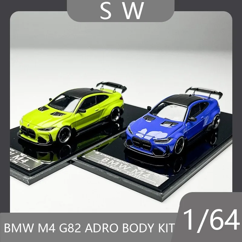 

Модель автомобиля SW 1:64 BMW M4 G82 ADRO с широким обвесом, литая под давлением, коллекционная, для энтузиастов, настольное украшение