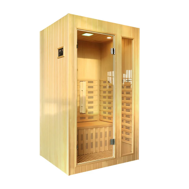 

2 Person Steam Far Infrared Sauna Room Graphene Energy Light Wave Physiotherapy Sauna Premium Solid Wood mobile Sauna Room