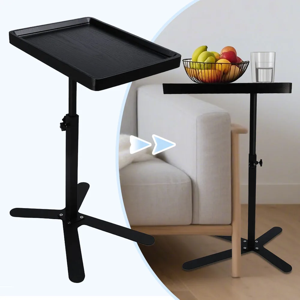 

Height Adjustable Coffee Table With 360 Rotatable Desktop Bathroom Bedroom Desk Beside Sofa Bench Bed For Place Books Computer
