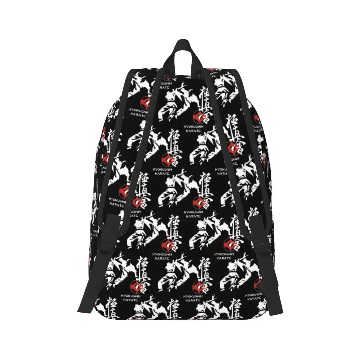 Kyokushi Karate Kumite Scene Backpack Daypack Large Capacity Children BookBag School Bag Shoulder Bags for Men Women
