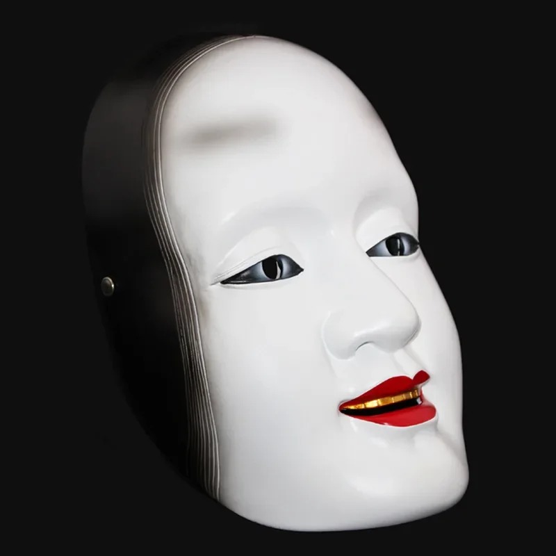 

Prajna Japanese Noh Costume Masks Exquisite Cosplay Error Masks Resin Performance Props Halloween Decoration Party Supplies