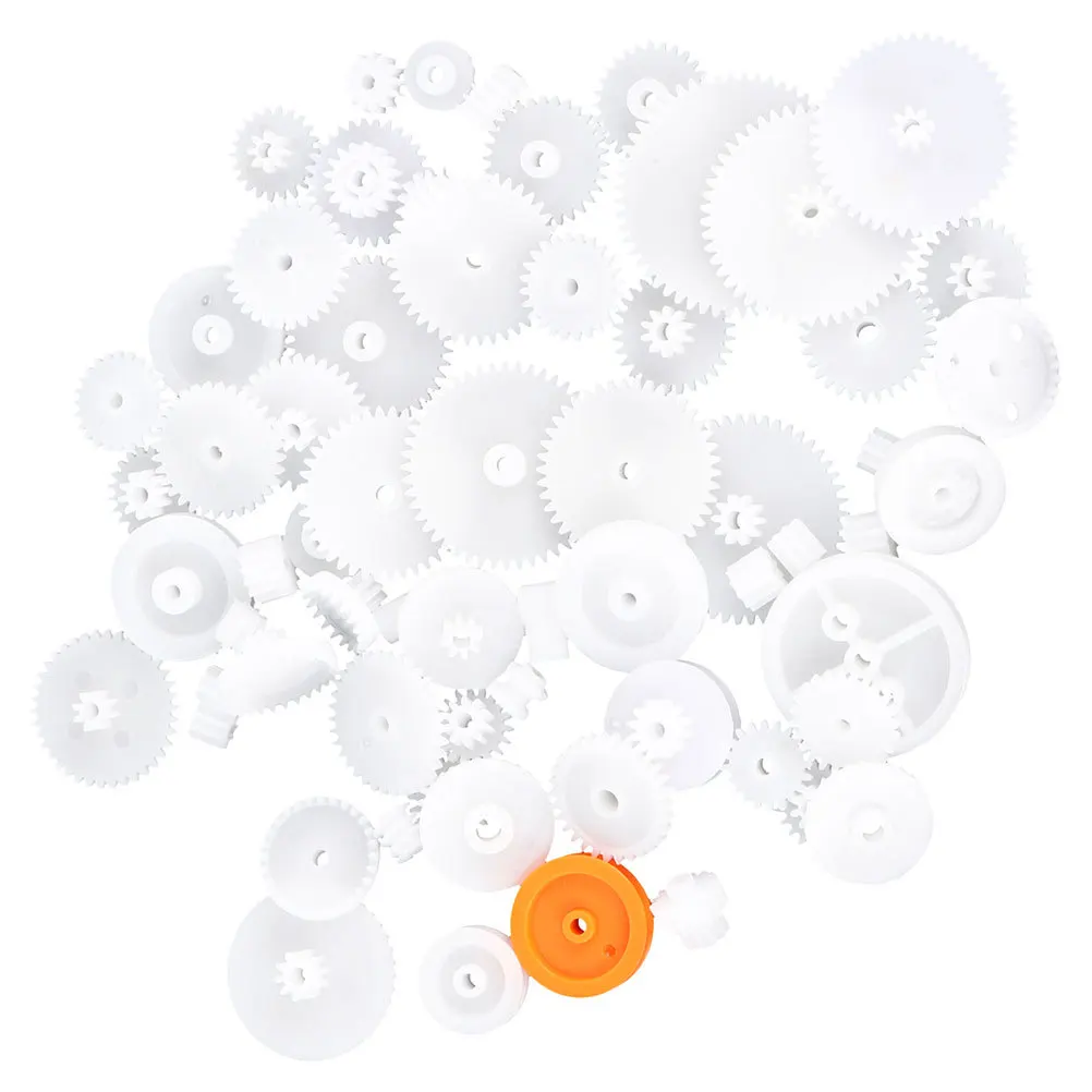 

128pcs Plastic Gear Assortment Set High Precision Gears Kit For Diy Mechanical Building Projects Modular Worm Spindle