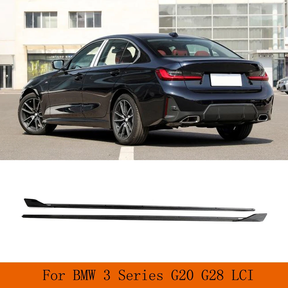 

Car Side Skirt Extension Rocker Plate Separator Bumper for BMW 3 Series G20 G28 LCI M Sport 2022 2023 Side Skirts Carbon Fiber