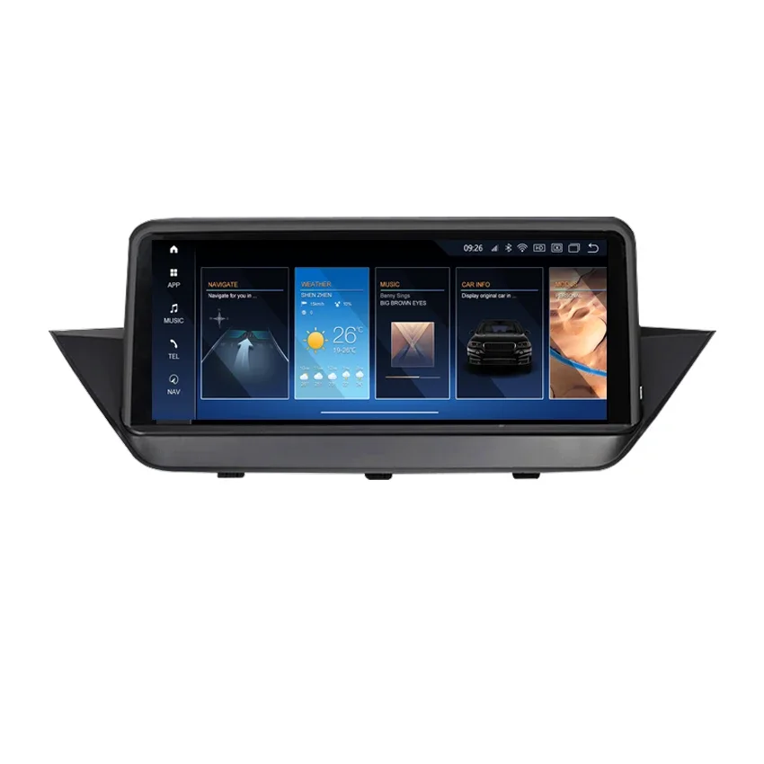 For X1 E84 Accessories Android 13 Car Touch Screen GPS Navigation with Digital Cluster Instrument