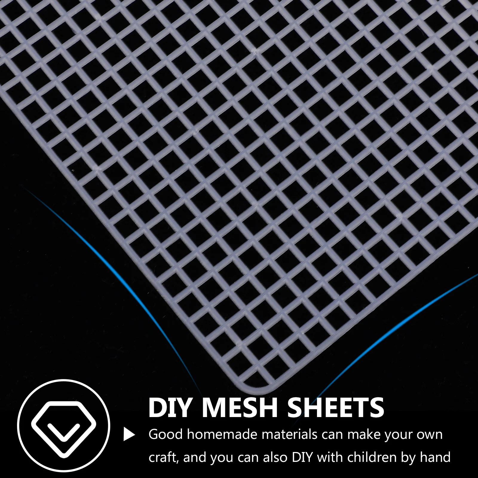 

4Pcs Plastic Grid Sheets DIY Mesh Sheets for Bag Craft Sturdy Woven Bottom Material Kids Handmade Activity Supplies