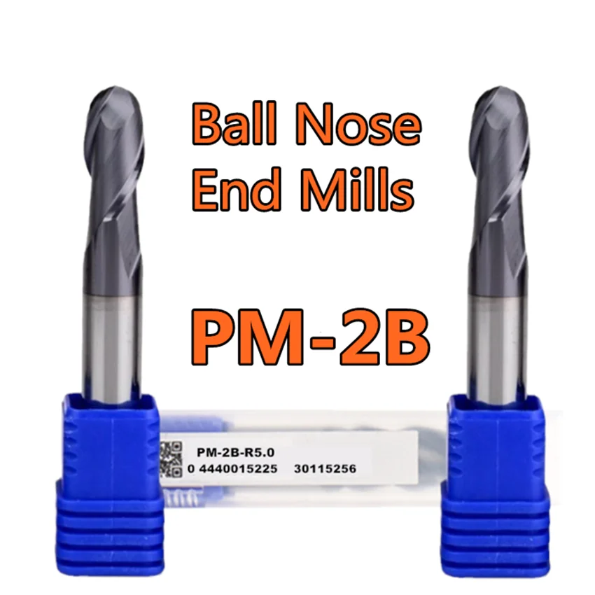 

PM-2B-R0.5/PM-2B-R1.5/PM-2B-R2.5/PM-2B-R3.5/PM-2B-R4.5 ZCC.CT End Mills 2 Flute Straight Shank Ball Nose End Mills 1pcs/box