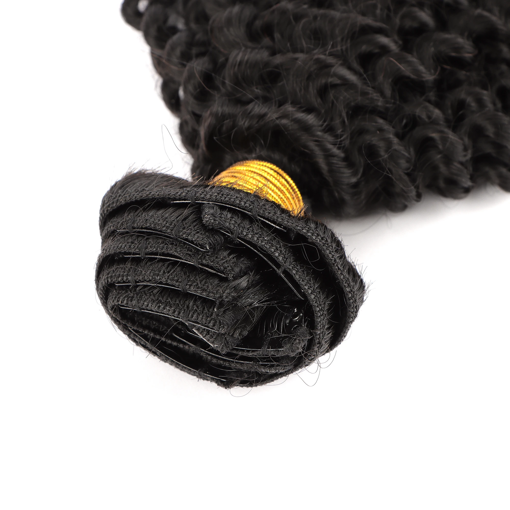 AHVAST Jerry curly 100g clip in weft hair extension natural color human hair 100% virgin hair weft extensions