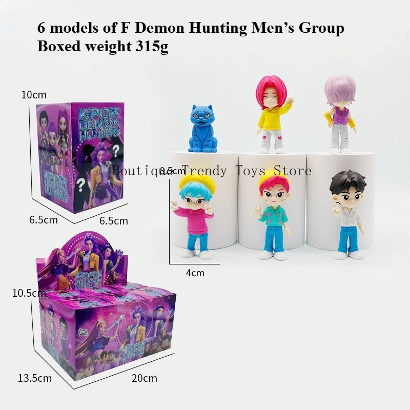 جديد قسط Kpop نمط شيطان هنتر أنيمي تمثال جمع فتاة الموضة سطح المكتب زخرفة فاخرة هدية السنة الجديدة لهواة الجمع
