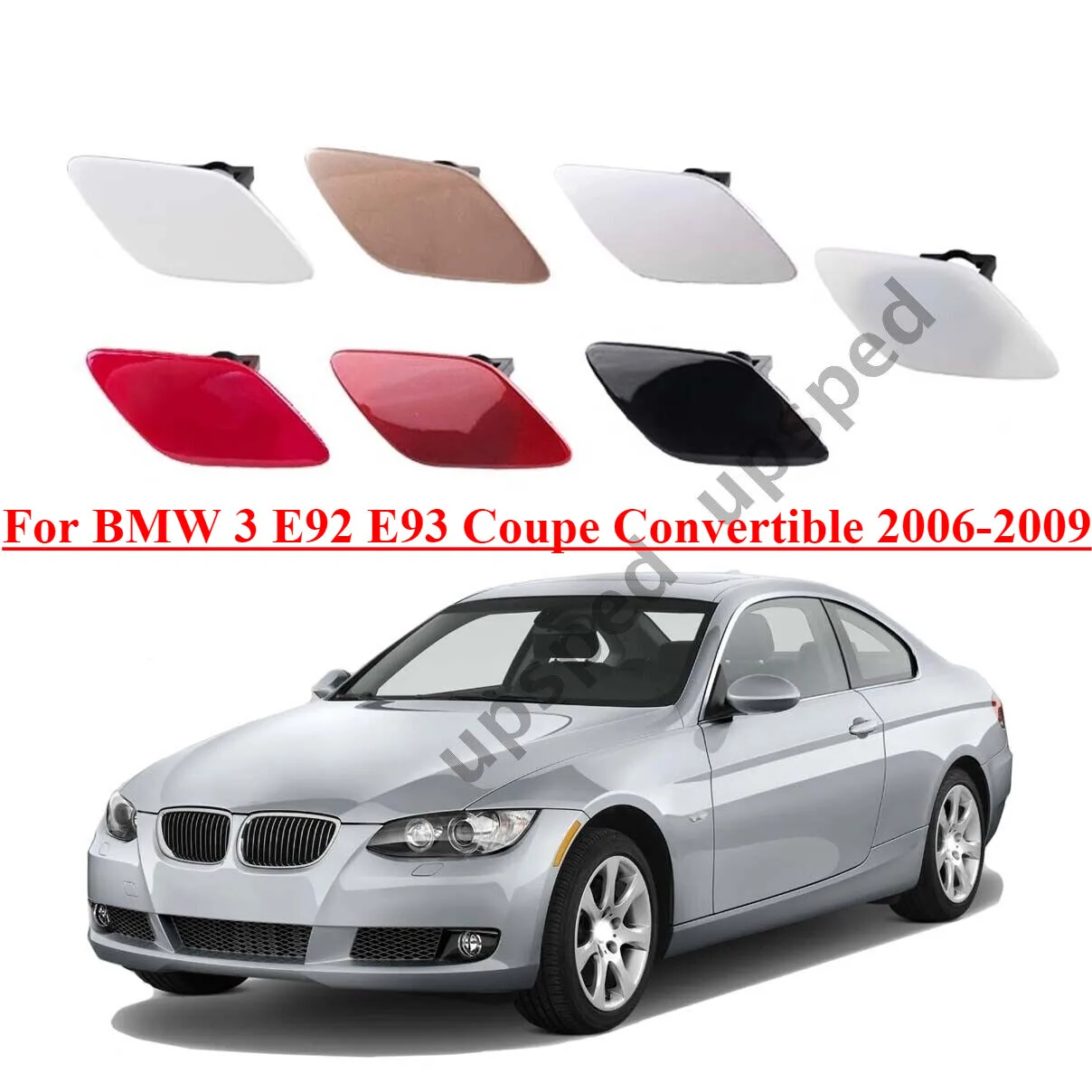 

Bumper Headlight Washer Cover Cap For BMW 3 E92 E93 Coupe Convertible 2006-2009