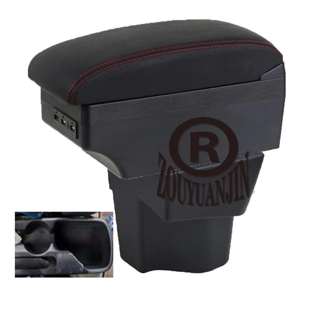 

For KIA Rio 5 Armrest Box Center Console Elbow Rest Central Store Content with USB Interface Cup Holder