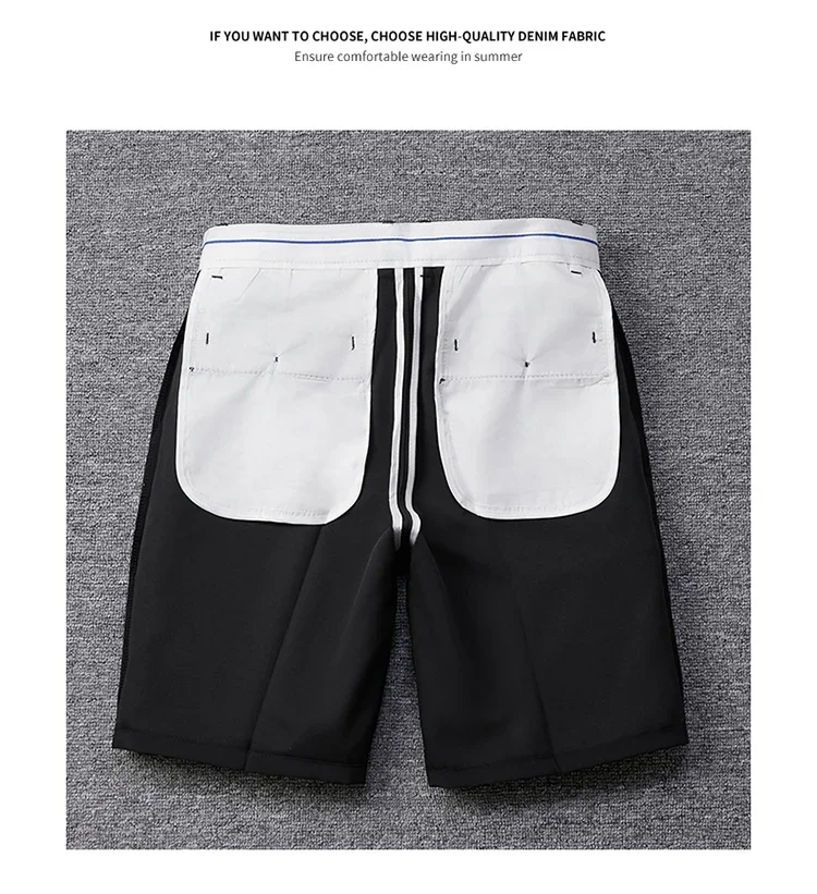 Marken-Formelle Shorts für Herren Koreanische Business-Shorts Lässige Chino-Shorts Herren Büro-Hosen Coole Atmungsaktive Sommer-Arbeitskleidung – Detail 22