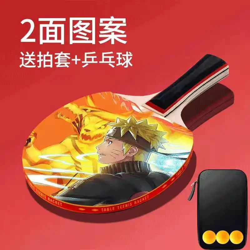 

Naruto Anime Table Tennis Racket Horizontal Row Competitive Racket Double-Sided Training Racket Uzumaki Naruto Sports Gift