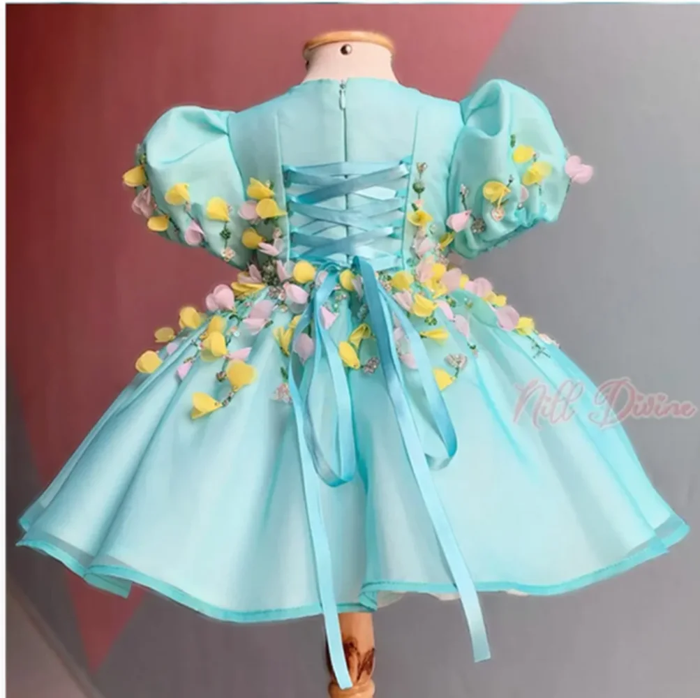 

Lace Flower Girl Dresses Tulle Puffy Girl Princess Dress Sleeveless Long Girl Wedding Party Dress Child Dress Baby Girl Dress